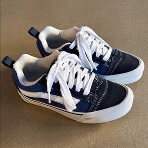 Vans Women's Navy and White Sneakers